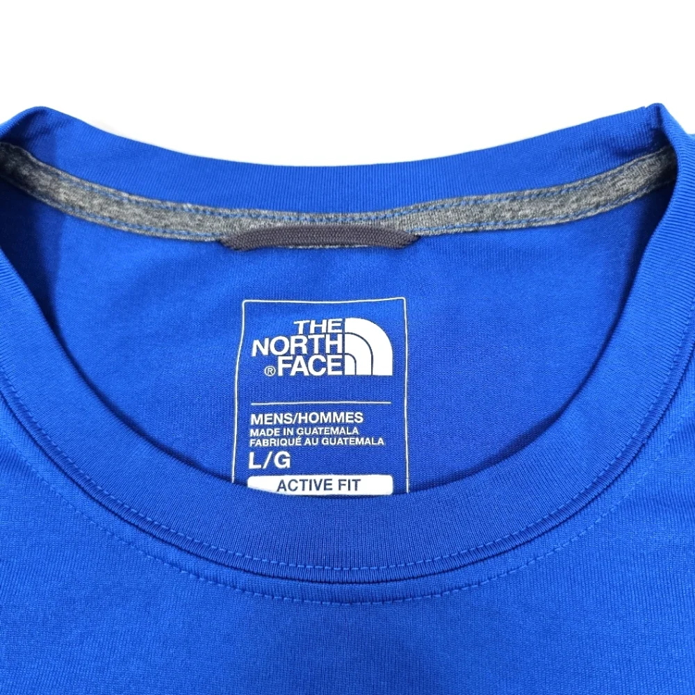 The North Face Take To Nature Blue Reaxion Tee Long Sleeve Shirt Men Large Blue.